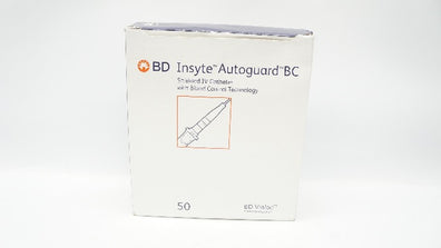 BD 382523 Insyte Autoguard BC Shielded I.V. Cath.0.9x25mm 37ml/min (x)-Box of 34